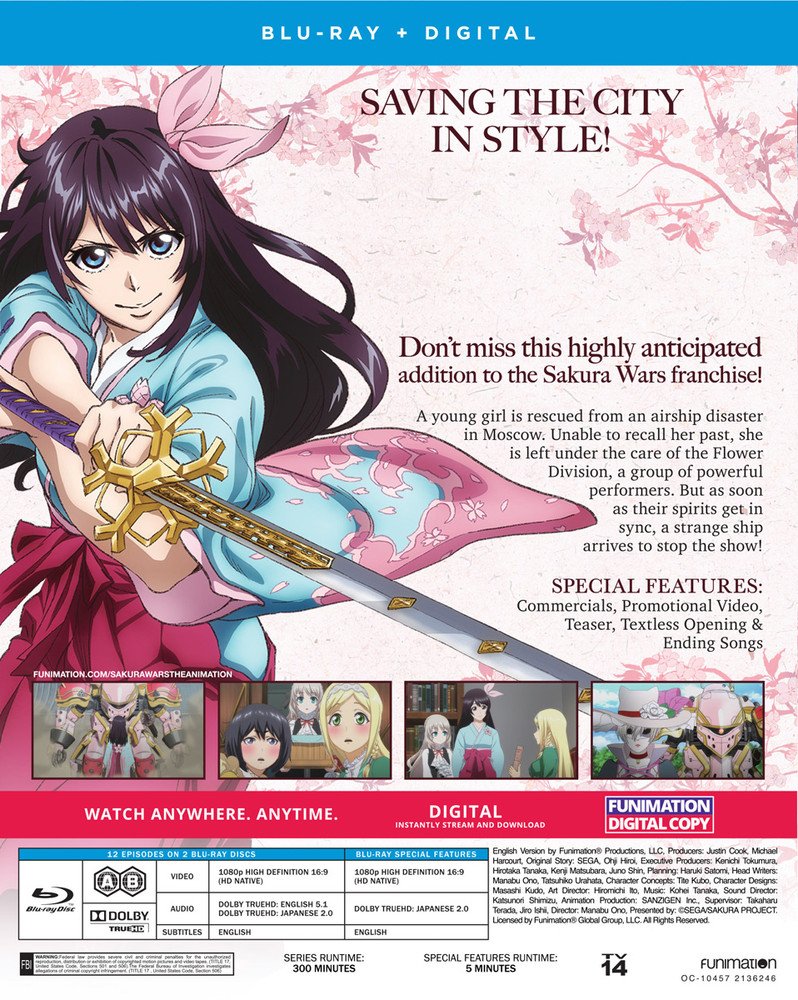 Funimation To Ship Sakura Wars The Animation Blu-Ray On 5/18/2021 - The ...